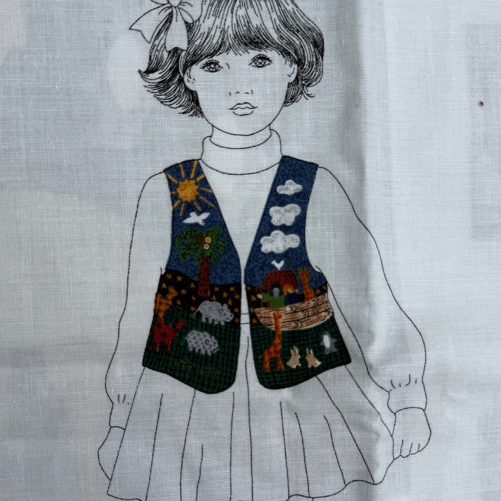 Noah's Ark Vest Cut and Sew Panel - DreamSpinners Fabric DIY Kids Child - Picture 1 of 3